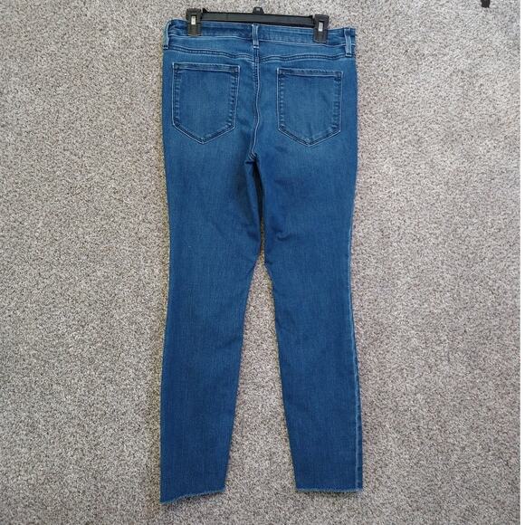 ATHLETA Sculptek Skinny Stretch Raw Hem Ankle Jeans Size 10 - Picture 2 of 12